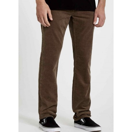 Volcom Vorta 5 Pocket Cord Mushroom Men's Velvet Trousers