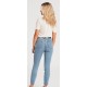 Pantalon Jean Femme Volcom Liberator Legging High Rise Ash Blue