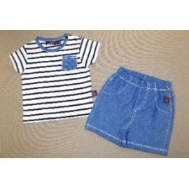 Ensemble Enfant Tee Shirt et Short PAPYLOU Lacanau Dp