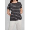 Tee Shirt O'Neill Essential Round Neck Black With White