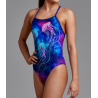 Maillot De Bain 1 Pièce FUNKITA Strapped Jelly Belly Purple