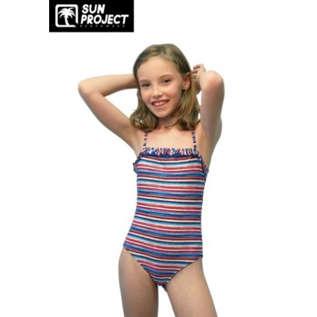 Maillot de bain 1 Piece Enfant SUN PROJECT Rayé Multi