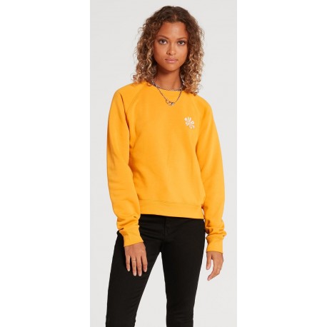 Volcom Truly Stokin Crew Gold Vintage Sweatshirt