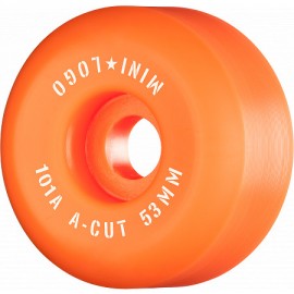 Mini Logo Wheels A Cut 53mm 90A Orange