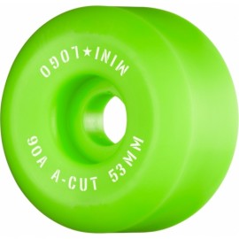 Mini Logo Wheels A Cut 53mm 90A Green