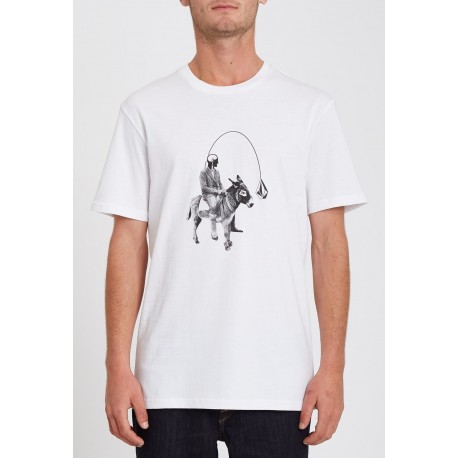 Tee Shirt Volcom Ass Off White