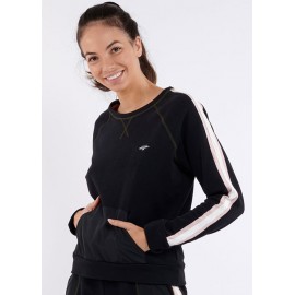 Women's Sports Sweatshirt BANANA MOON Boxi Running Black
