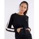 Women's Sports Sweatshirt BANANA MOON Boxi Running Black