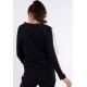 Women's Sports Sweatshirt BANANA MOON Boxi Running Black