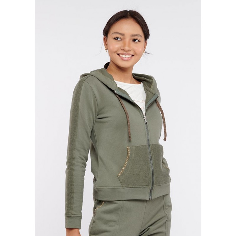 Veste sport femme à capuche