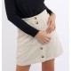 BANANA MOON Mirco Velveti Skirt Ecru