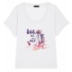 Tee Shirt Femme OCEAN PARK Sea Surf Cat Blanc