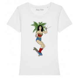 OCEAN PARK Wonder Skate Women's White Tee Shirt