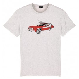 OCEAN PARK Surf Road Men's Tee Shirt Off White Heather