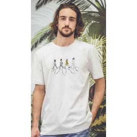 OCEAN PARK Surf Road Men's Tee Shirt Off White Heather