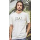 Tee Shirt Homme OCEAN PARK Surf Road Blanc Cassé Chiné