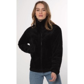 Fleece Woman PROTEST Bestio Zip Black