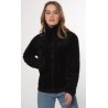 Fleece Woman PROTEST Bestio Zip Black