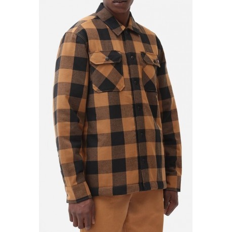 Dickies Sacramento Brown Duck Sherpa Lined Shirt Breizh Rider - Main Image