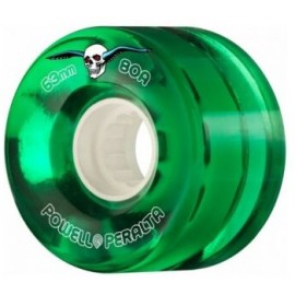 Powell Peralta Clear Cruiser Skateboard Wheels Green 63mm 80A