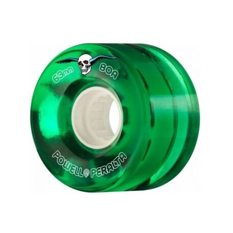 Roues Powell Peralta Clear Cruiser Green 63mm 80A