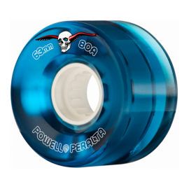 Powell Peralta Clear Cruiser Skateboard Wheels Blue 63mm 80A