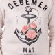 Stered Degemer Mat Women's Sweatshirt Ecru