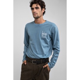 RHYTHM Siesta Slate Men's Long Sleeve Tee