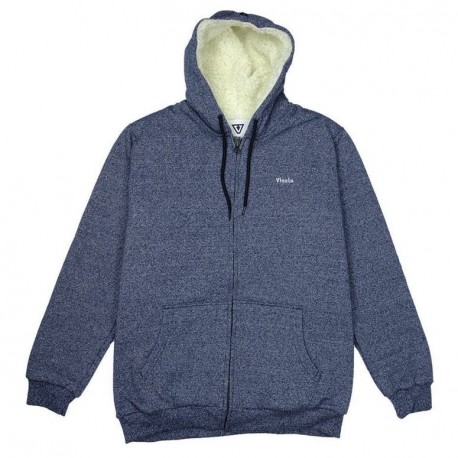 VISSLA Roamer III Sherpa Lined Sweatshirt Eco Dark Navy Heather