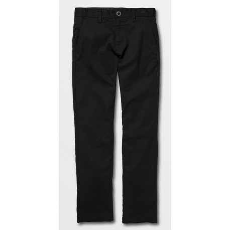 VOLCOM Frickin Modern Stretch Black Junior Chino Pants