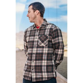 VOLCOM Caden Plaid Bleached Sand Men's Shirt