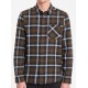 VOLCOM Caden Plaid Bleached Wren Men's Shirt