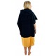 All-in V Flash Line Black Coral Poncho