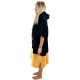 All-in V Flash Line Black Coral Poncho