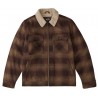 Men's Sherpa Lined Jacket Billabong Barlow Coffee