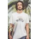 OCEAN PARK Surf Road Men's Tee Shirt Off White Heather