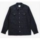 RHYTHM Men's Shirt Plaid Flannel Navy