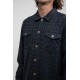 RHYTHM Men's Shirt Plaid Flannel Navy