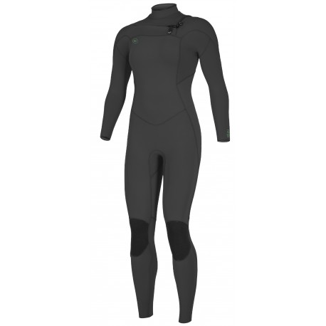 O'Neill Women Wetsuit Ninja Chest Zip 5/4mm Black Black