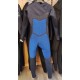 Junior O'neill Ninja Chest Zip 5/4mm Black Ultra Blue Dayglo Wetsuits