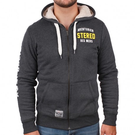 Sweat Doublé Sherpa Homme STERED ADM Anthracite