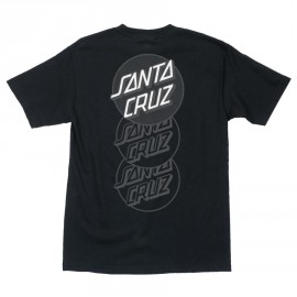 SANTA CRUZ Descend Dot Black Tee Shirt