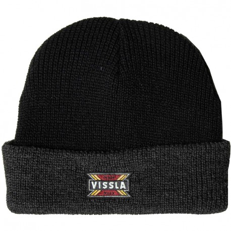 VISSLA Solid Sets Eco Black Beanie