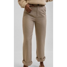 RHYTHM Women's Tweed Luna Latte Trousers