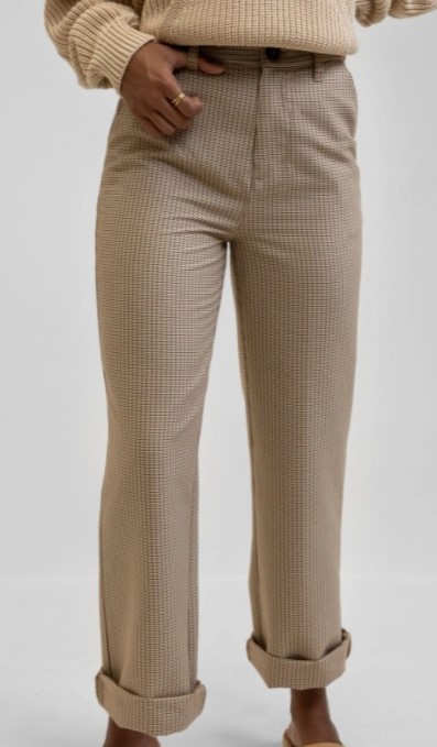 Tweed Luna Latte Trousers - Breizh Rider