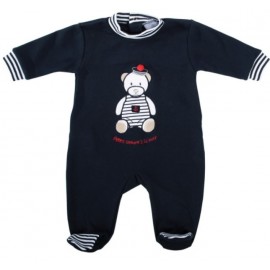 Baby Pajamas PAPYLOU Pencran Navy