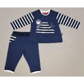 Girl's 2-piece outfit PAPYLOU Pennedepie Navy