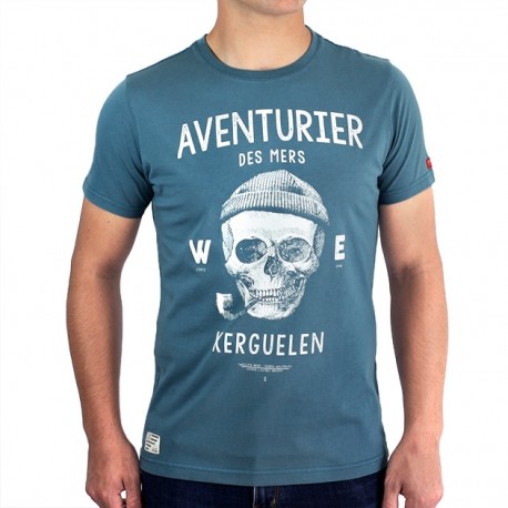 Men's Tee Shirt Stered Aventurier Des Mers Navy