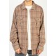 RHYTHM Men's Shirt Plaid Flannel San