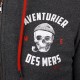 Men's Sweatshirt STERED Zipped Adventurer Des Mers Anthracite